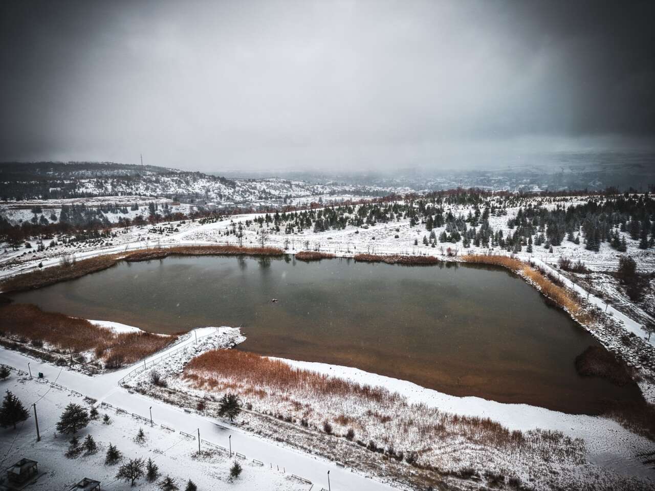 Konya’nın bu ilçesine kar çok yakıştı 6